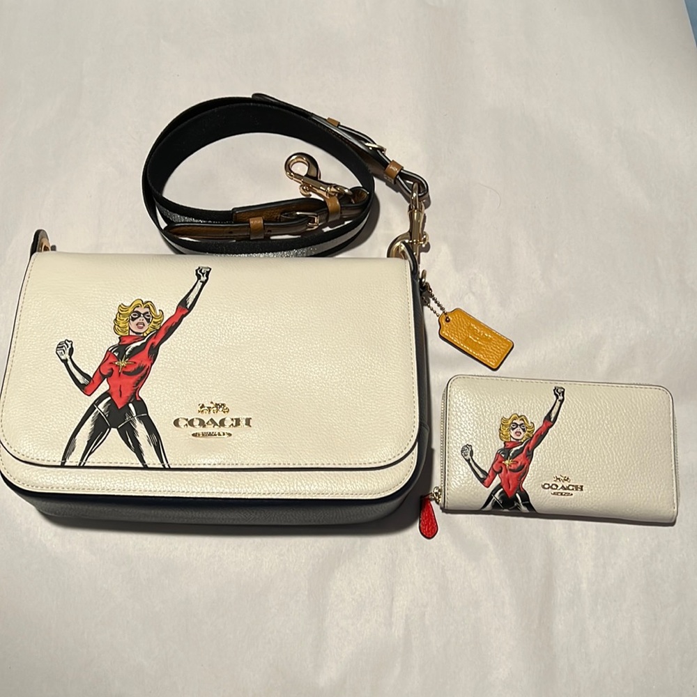 Coach  Marvel Crossbody Bag & Wallet